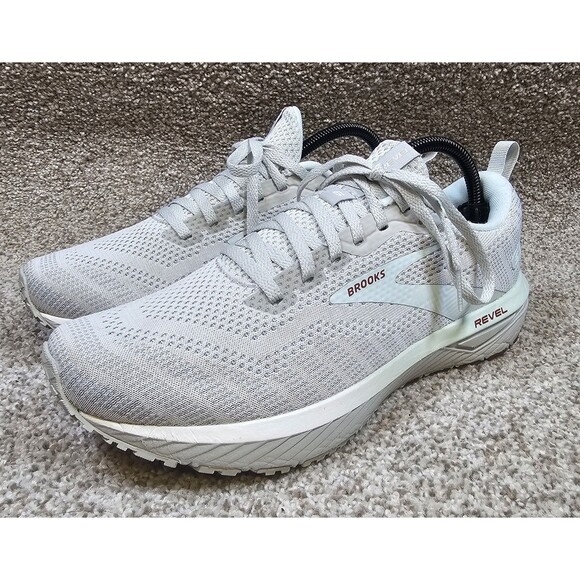 Brooks Womens Revel 6 1203861B459 White Running Shoes Sneakers Size 10 - Picture 1 of 12